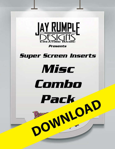 Super Screen Jumbo Miscellaneous Pack of Printable Inserts