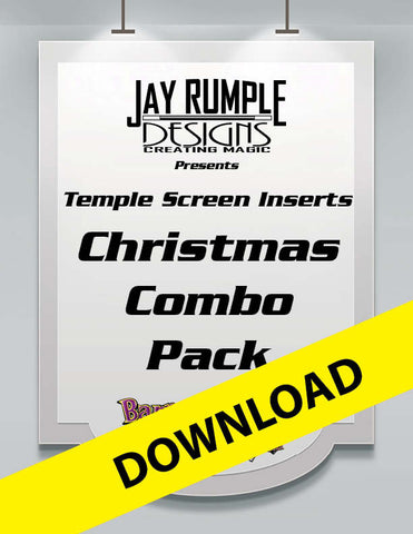 Super Screen Christmas Printable Inserts