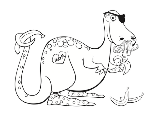 AI Dinosaur Coloring Sheet Maker