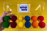 Super Soft Sponge Eggs - Dozen Assorted