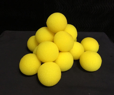 1.5 Inch Yellow Sponge Balls